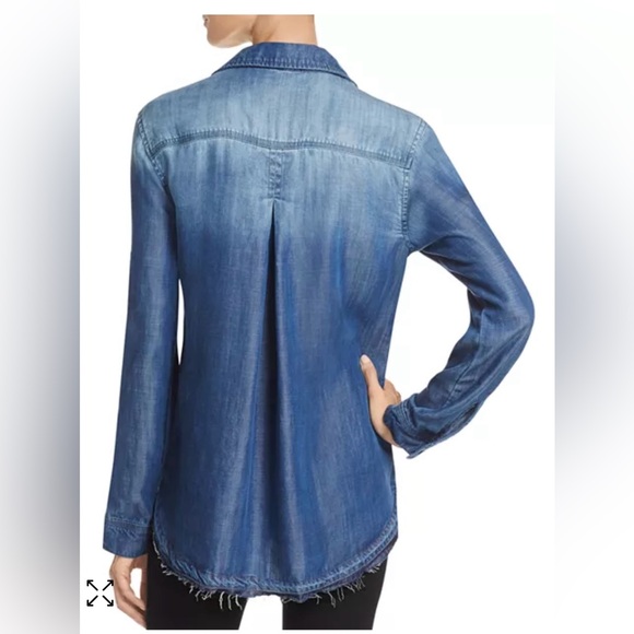 Bella dahl chambray denim shirt small EUC - Picture 2 of 12